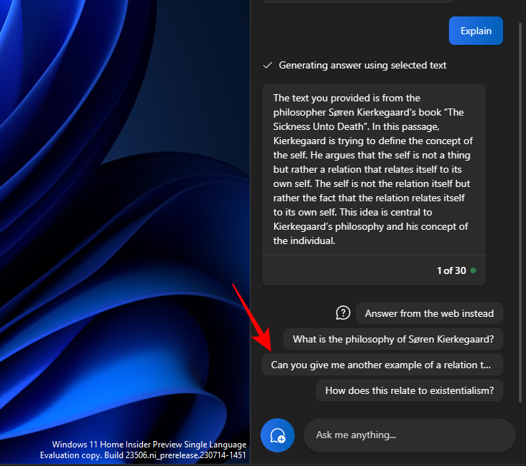 如何使用 Windows Copilot 与剪贴板一起展开、解释、总结或修改复制的文本