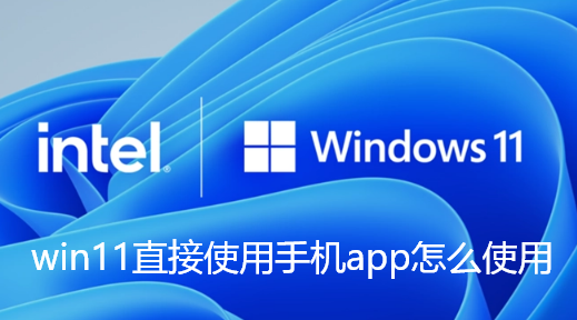 win11直接使用手机app怎么使用