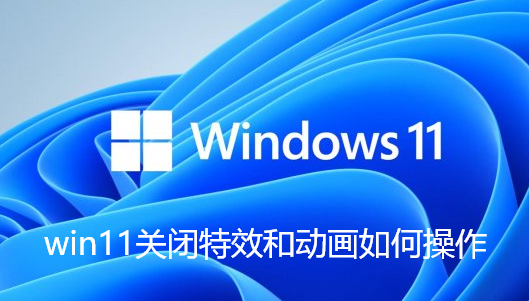 win11关闭特效和动画如何操作