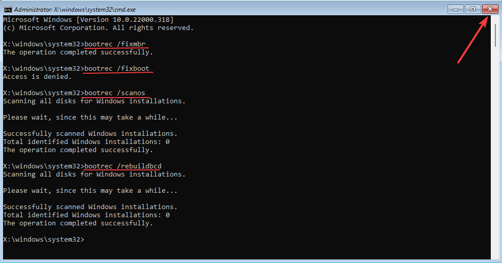 Bootrec 在 Windows 11 中无法识别?应用这些修复