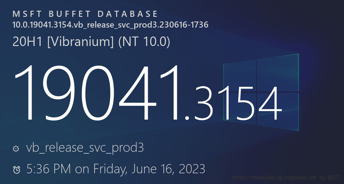 微软发布 Windows 10 Build 19045.3154 预览版更新