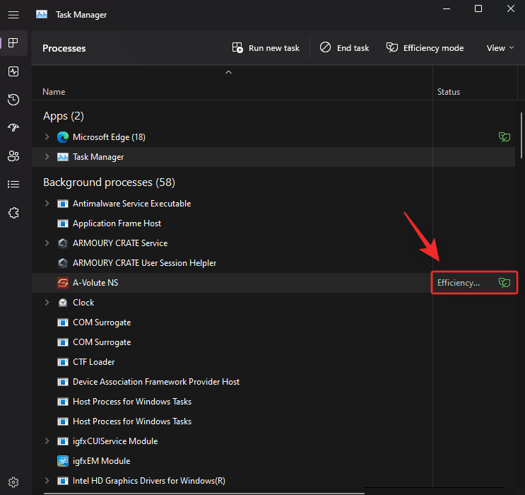 如何在 Windows 11 中为应用程序或进程打开或关闭效率模式
