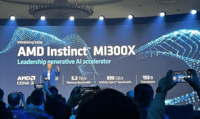 AMD发布MI300X AI芯片，挑战英伟达