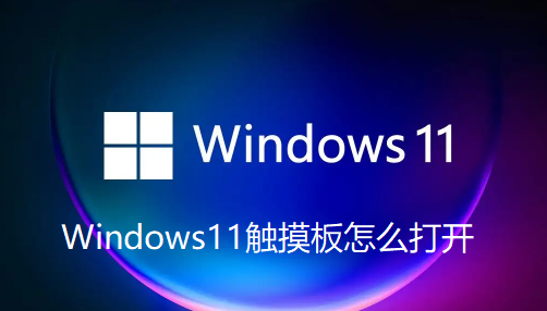 Windows11触摸板怎么打开
