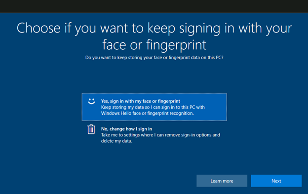 微软宣布 Windows Hello 改版,Windows 11/10 会要求你“选择是否要继续使用你的面部或指纹登录”