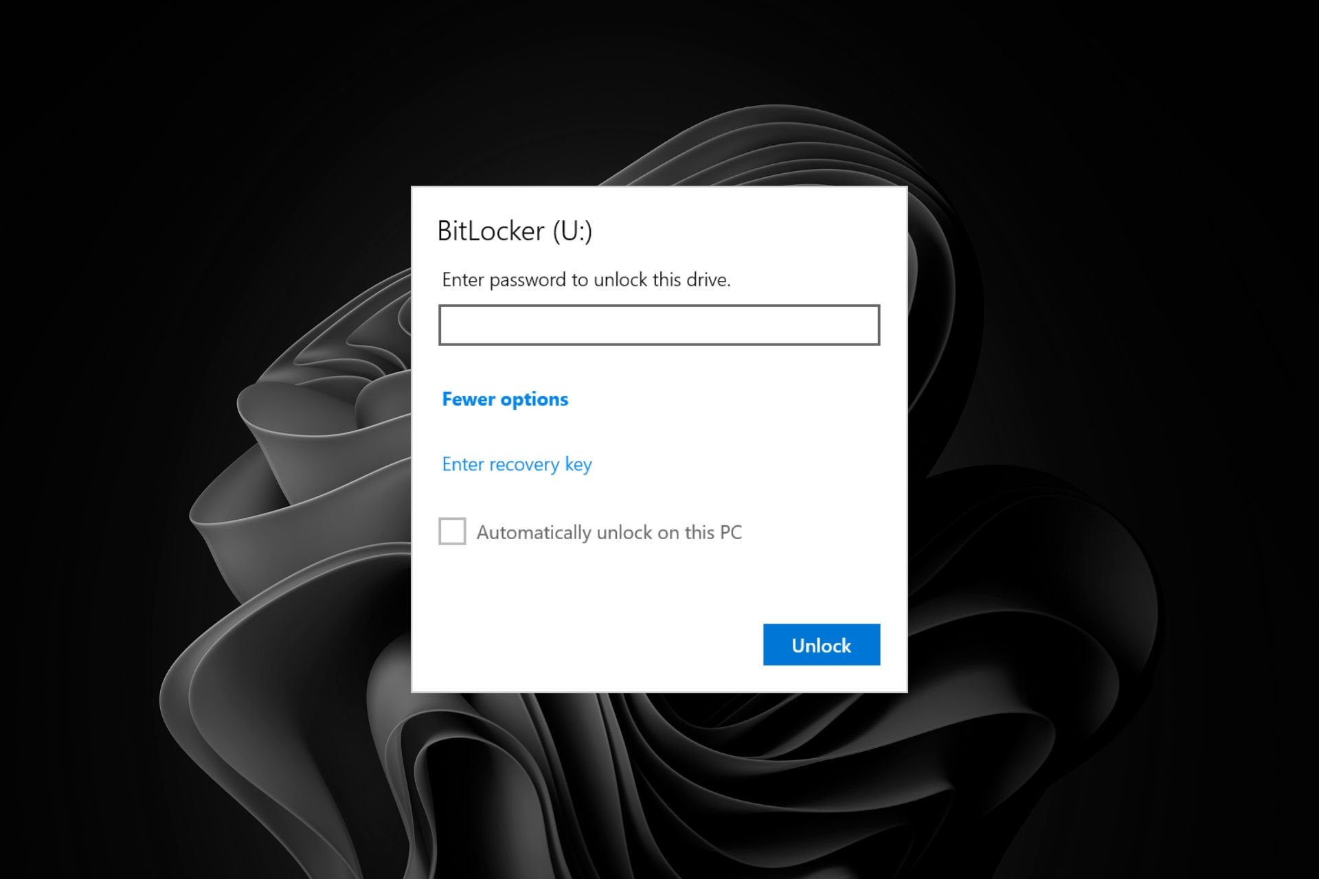 如何在 Windows 11 上启用或禁用 Bitlocker 自动解锁