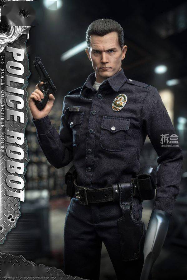 PRESENT TOYS 液态机器人 警察终结者T1000罗伯特 1/6可动人偶