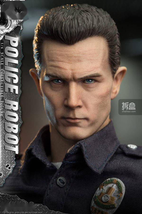PRESENT TOYS 液态机器人 警察终结者T1000罗伯特 1/6可动人偶