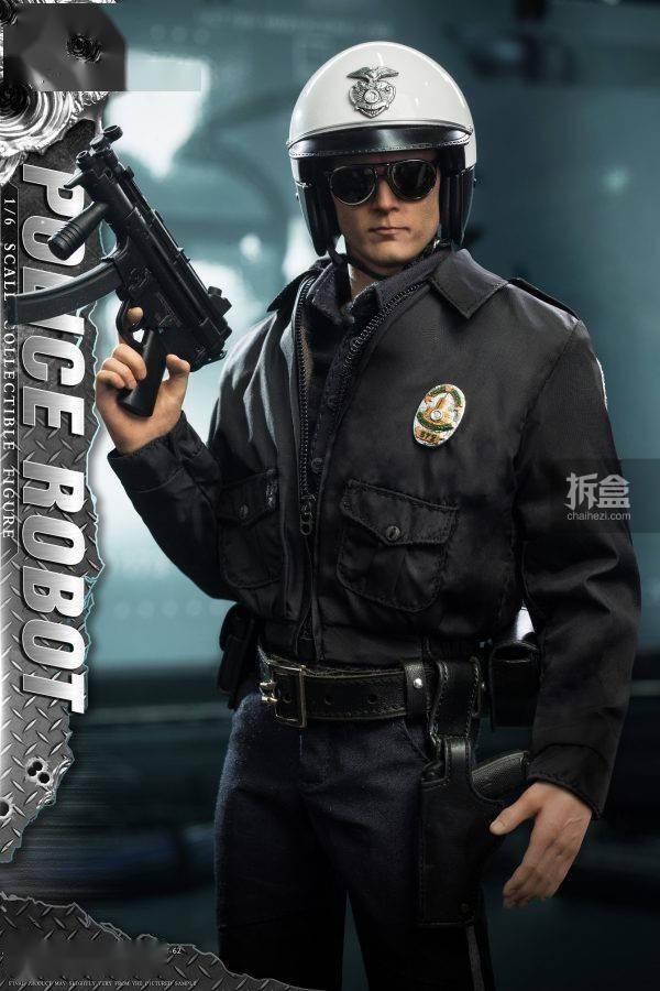 PRESENT TOYS 液态机器人 警察终结者T1000罗伯特 1/6可动人偶