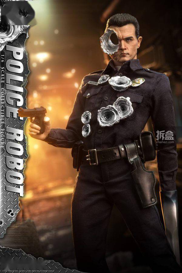 PRESENT TOYS 液态机器人 警察终结者T1000罗伯特 1/6可动人偶