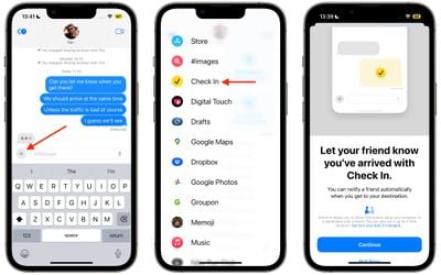 使用Apple的签入功能:iOS 17中的消息应用指南