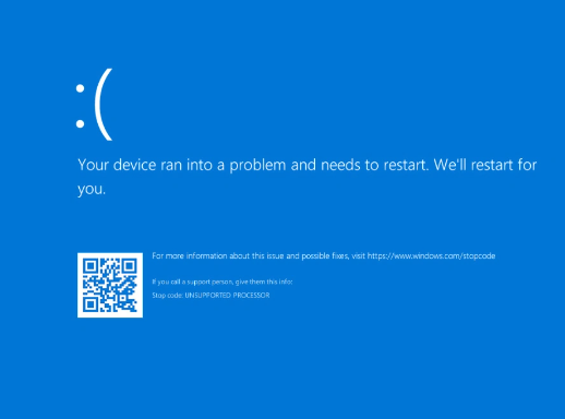 Win11用户在8月遭遇处理器兼容问题：蓝屏问题曝光