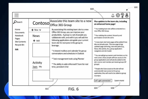 微软专利揭示全新功能推送系统,为Microsoft Teams和Microsoft 365用户带来个性化体验
