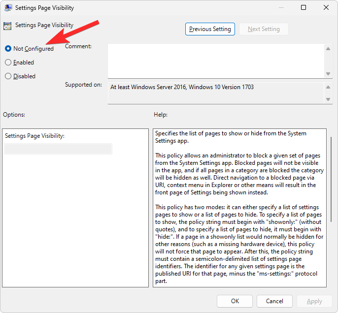如何从设置中删除主页 Windows 11(默认显示系统设置)