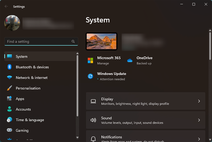 如何从设置中删除主页 Windows 11(默认显示系统设置)