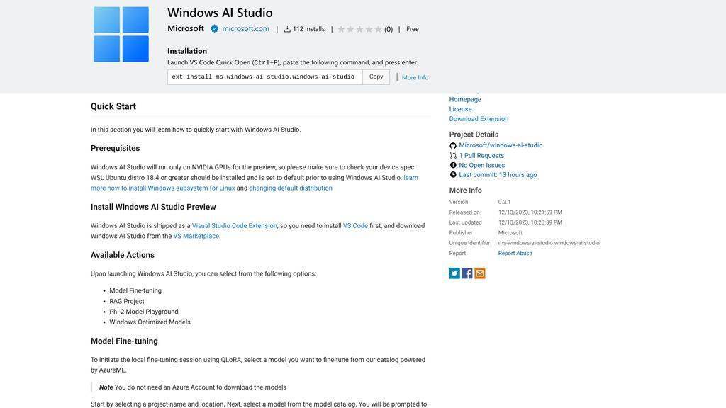 第一步：在 Windows 上安装 Linux，使用微软 Windows AI Studio 工具