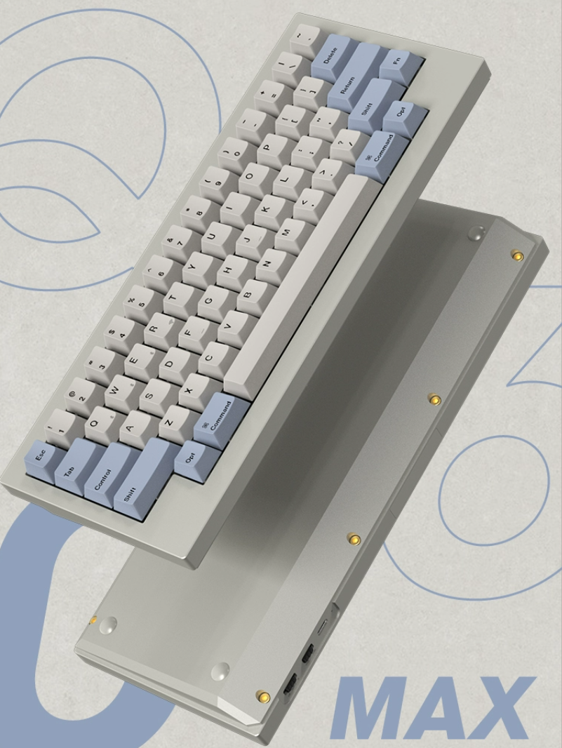 Keychron Q60 MAX 三模客制化机械键盘上架，铝合金复古设计