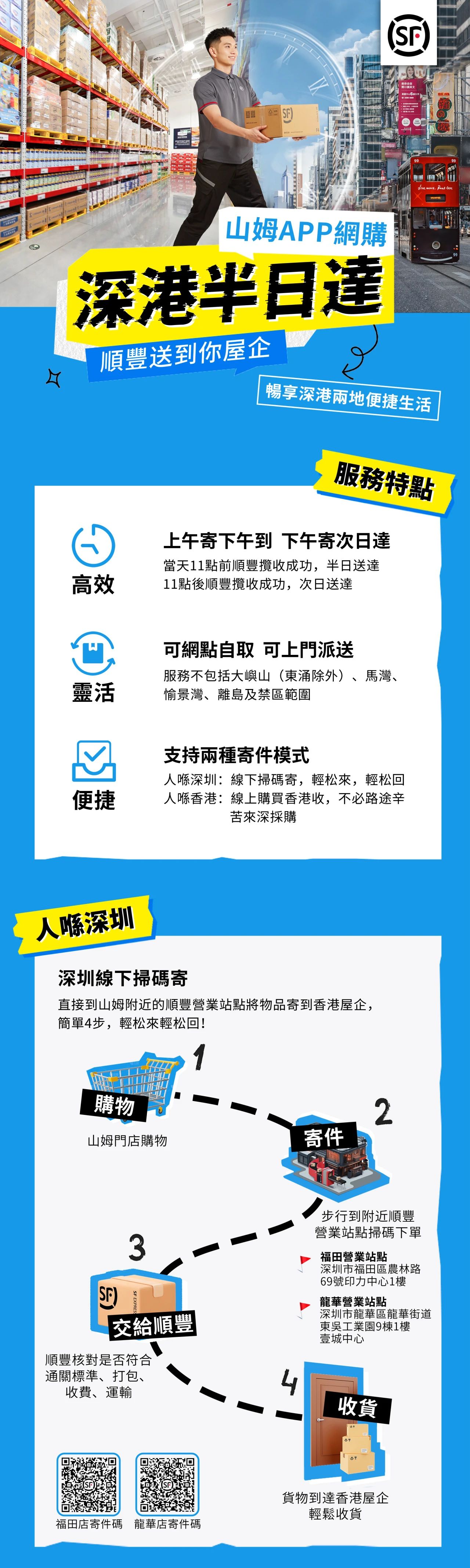 顺丰首推“深港半日达”服务，港人内地购物最快半天送达