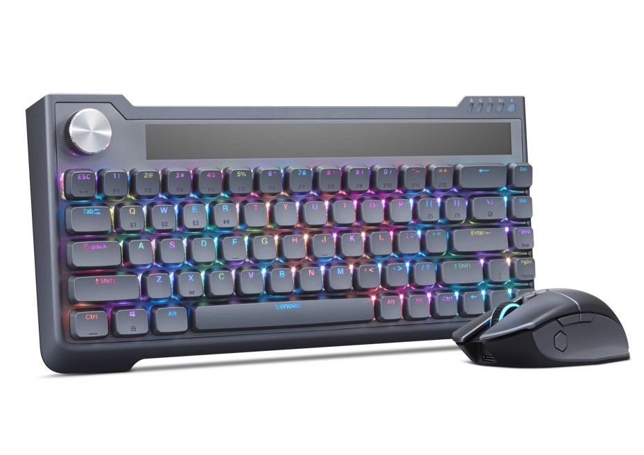 太阳能和手摇供电，联想CES 2024展示机械能收集键鼠套装