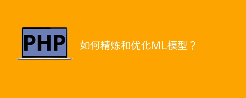 如何精炼和优化ML模型？