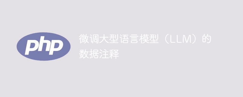 微调大型语言模型（LLM）的数据注释