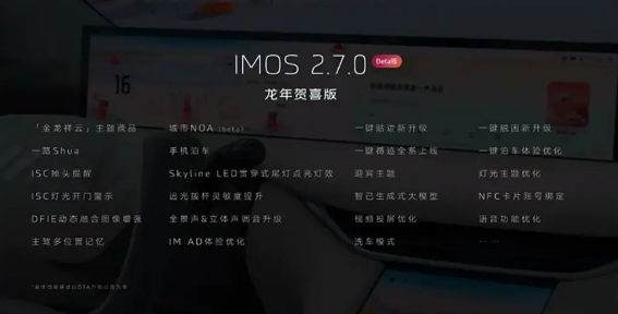 智己汽车推送IMOS2.7.0龙年贺喜版OTA,城市NOA功能成亮点