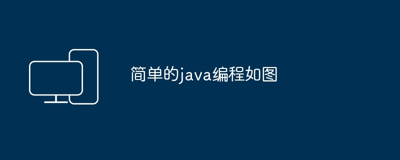 简单的java编程如图