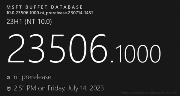 微软Win11 Insider Preview Build 23506预览版更新发布！详情