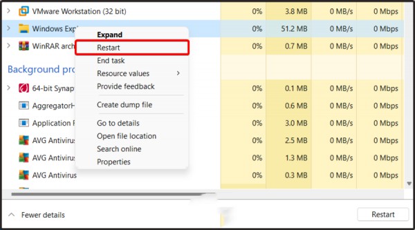 Win11任务管理器里没有windows资源管理器解决教程