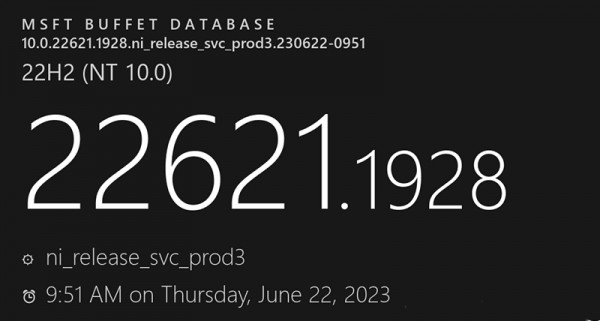 微软发布Win11 22621.1928 (KB5027303)正式版更新来啦！详情