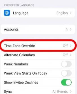 如何在苹果手机上设置时区优先 (iOS17)