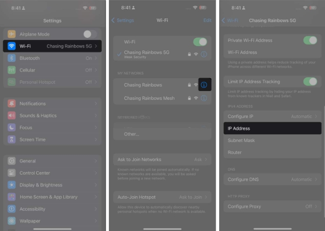 寻找iPhone或iPad上的路由器IP地址的方法