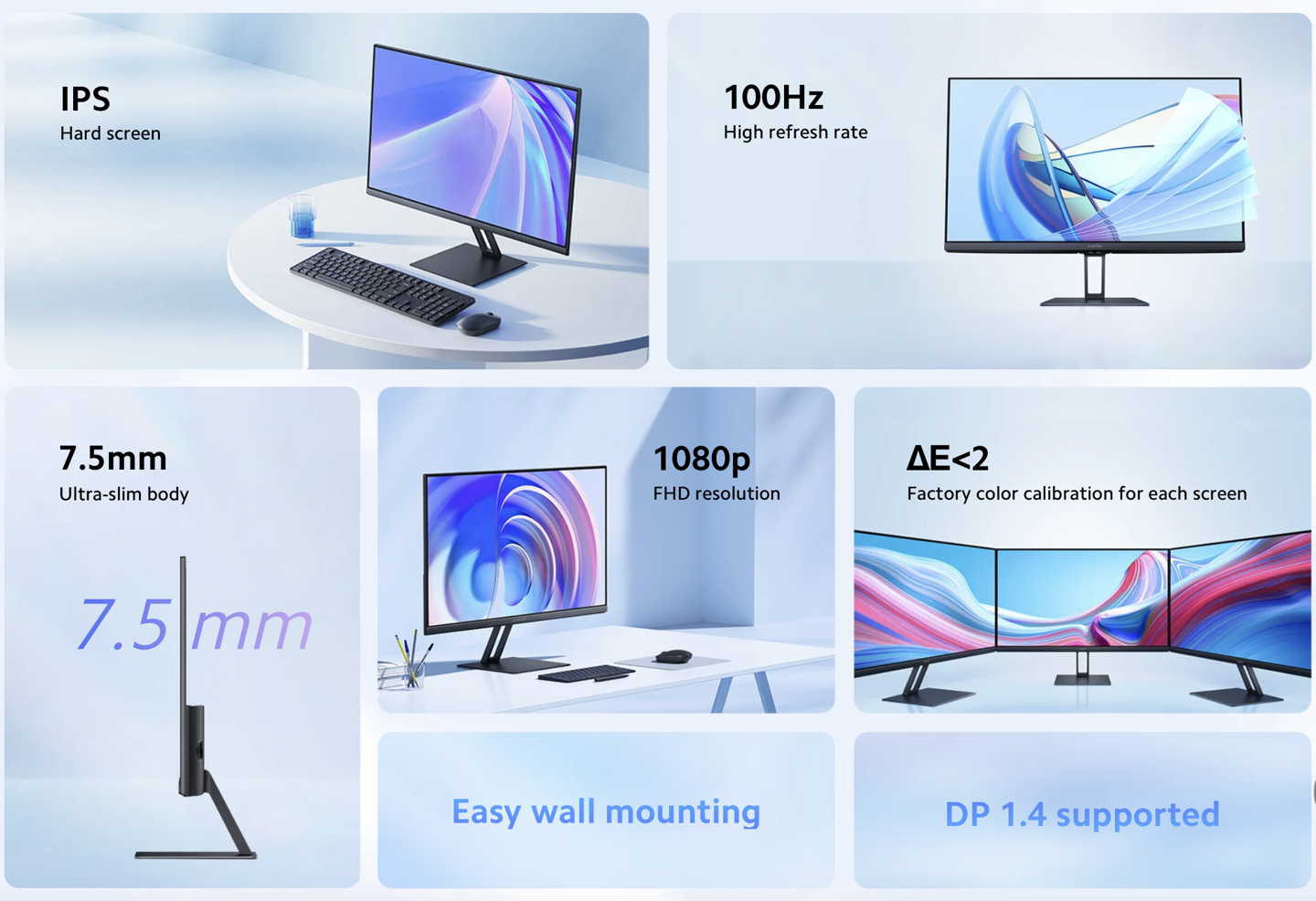 小米海外推出 A24i 显示器:1080P 100Hz、Redmi 1A“改名版”