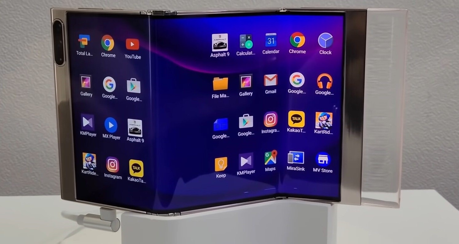 华为首款三折屏曝光，折叠屏手机“卷形态得天下”？