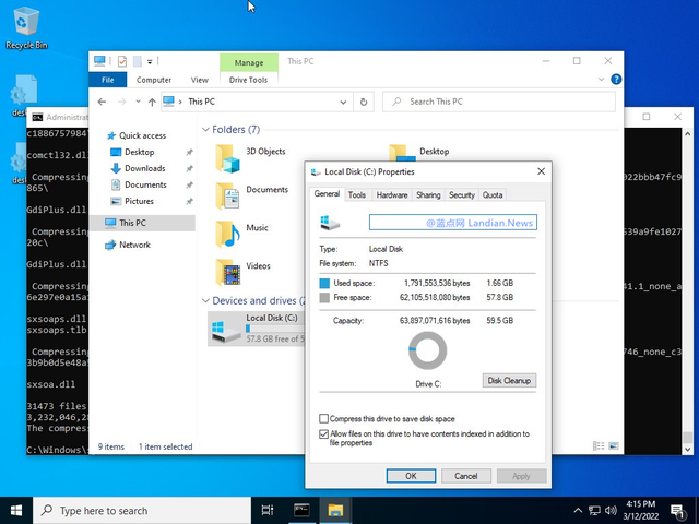 windows10安装后有多大