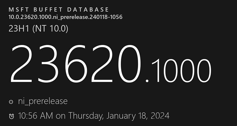 微软Win11 Dev 预览版 Build 23620 发布:修复多项 Bug