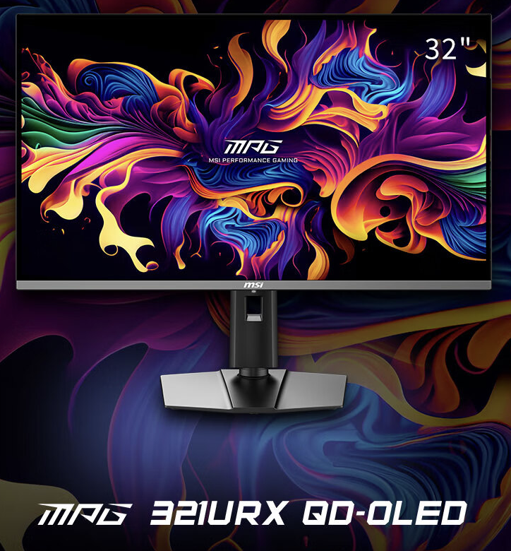微星旗舰 QD-OLED 显示器 MPG 321URX 国行偷跑：31.5 英寸 4K 240Hz 售 7999 元