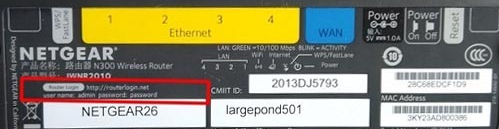 NETGear路由器的默认登录凭据