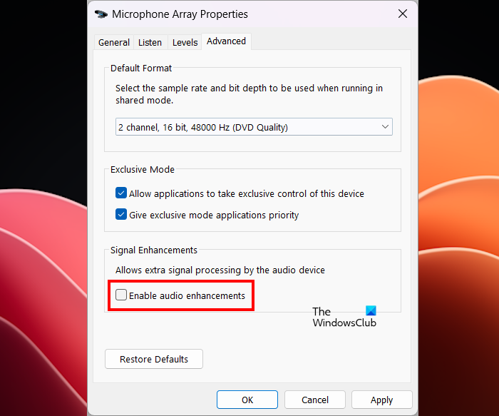 电脑上的麦克风发出滴答声或爆裂声