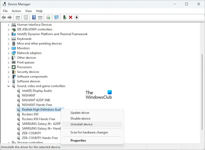 安装Realtek HD音频驱动程序失败，错误0x00005b3