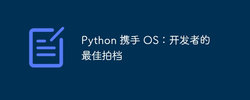 Python 携手 OS:开发者的最佳拍档