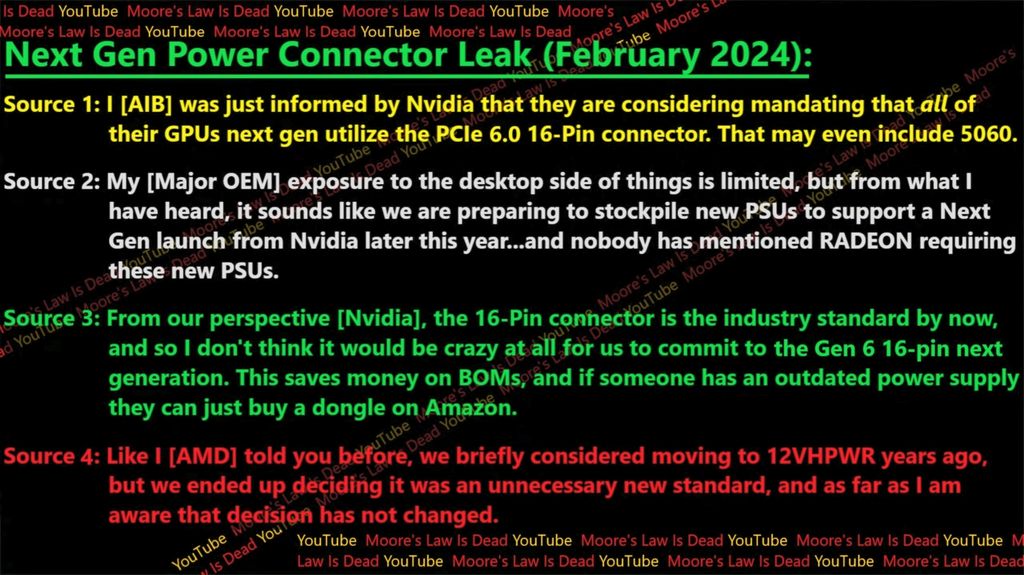 消息称英伟达 RTX 50 系列显卡原生配 16-Pin PCIe Gen 6 供电接口