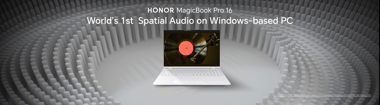 荣耀首款 AI PC：MagicBook Pro 16 笔记本亮相，Win 阵营首发空间音频