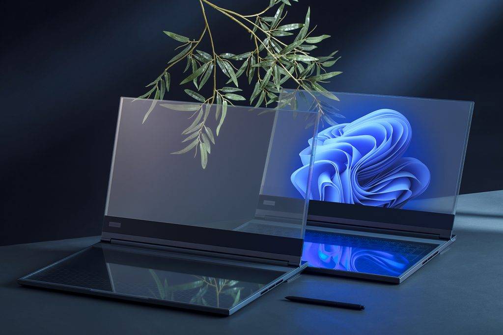 这或许是今年最疯狂的AI硬件：联想展示全球首款透明屏电脑