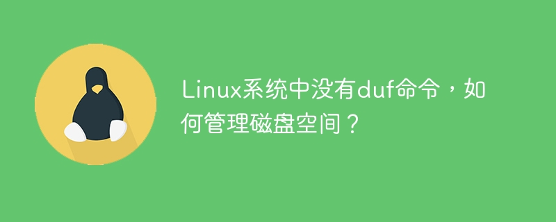 在Linux系统中无法使用duf命令，应该如何高效管理磁盘空间？