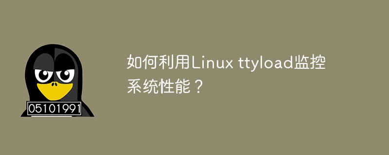 使用Linux ttyload进行系统性能监测