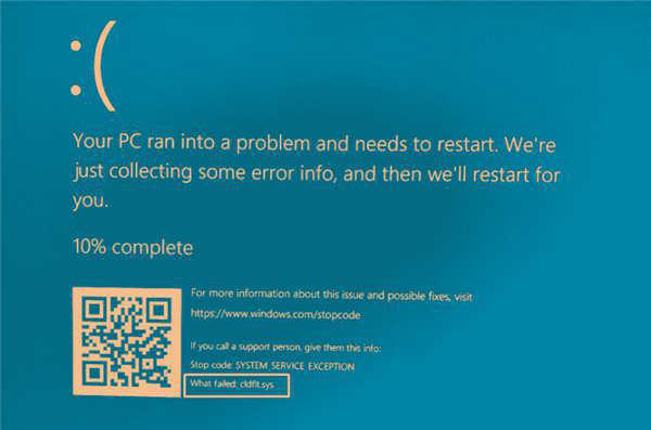 如何解决Win11/10的Cldflt.sys蓝屏错误