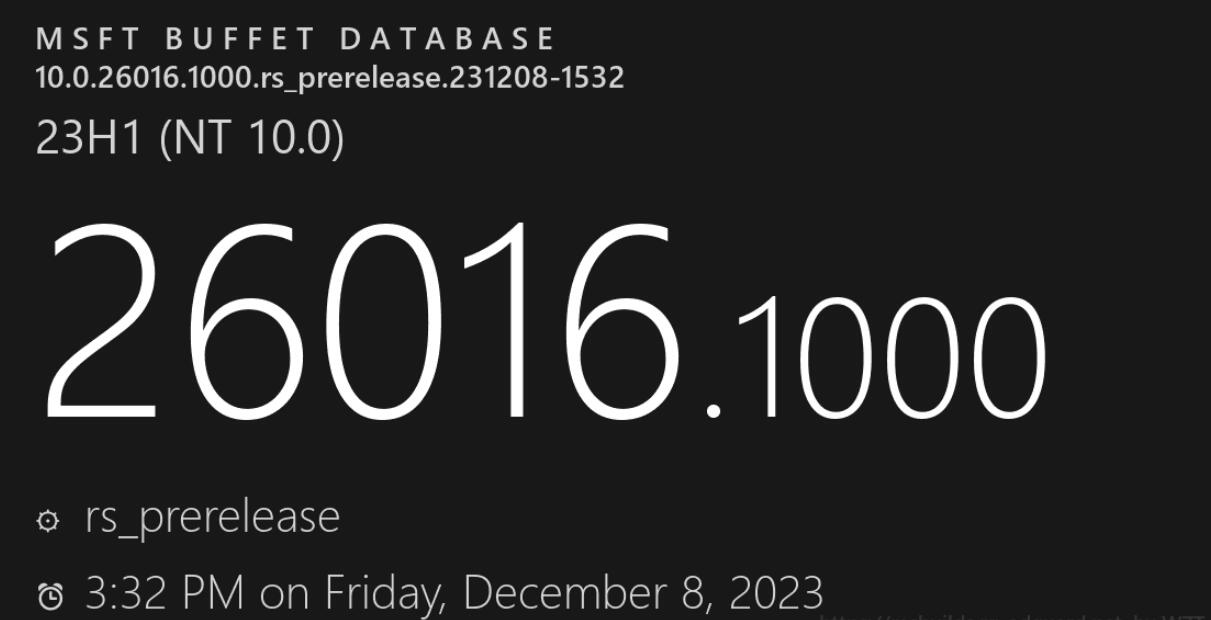 Win11 Build 26016 预览版更新细节及修复列表