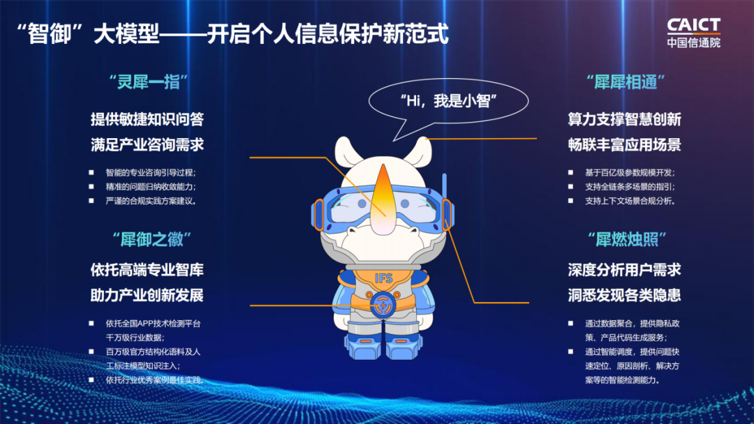 工信部:发布国内首个个人信息保护 AI 大模型“智御”助手