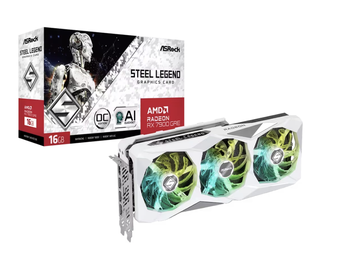 华擎发布两款非公显卡 RX 7900 GRE“钢铁传奇”和“挑战者”，定价从 4599 元起